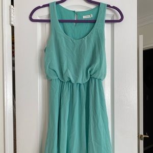 Lush Mint Colored Tank Dress